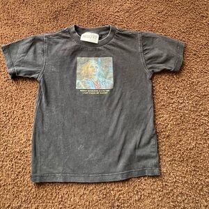 Kids Black Graphic T-Shirt